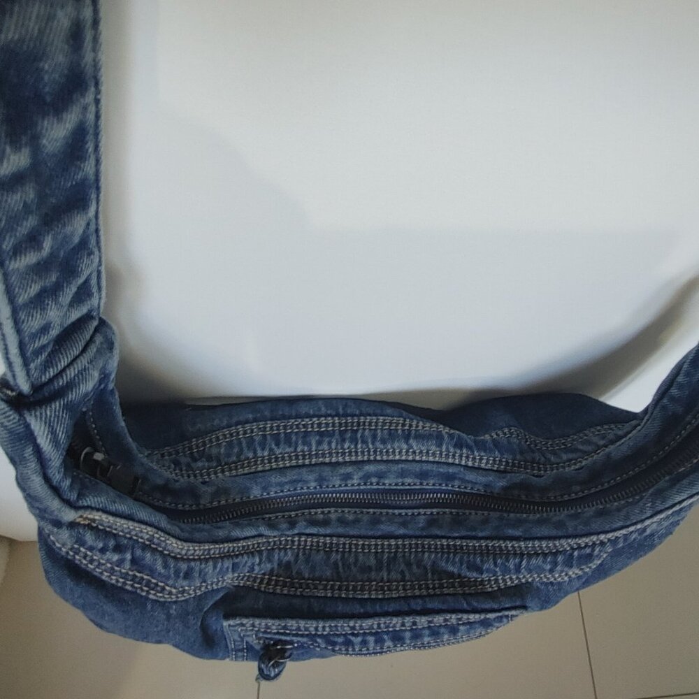 Denim Purse Hobo Crossbody - Picture 3 of 14